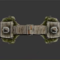 Medieval Stone Archway Featuring Irregular Blocks Carved Pillars Spire Decorations And Wooden Doors With Moss