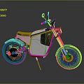 Modern Electric Motorcycle With Sleek Black Gray Design And Red Brake Calipers