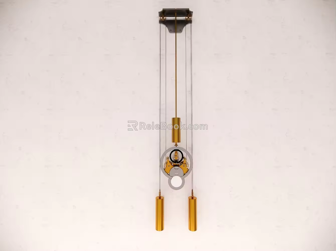 mechanical astronomical regulating clock 3d model
