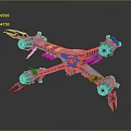 Futuristic Sci Fi Mechanical Structure With Metallic Components And Intricate Design