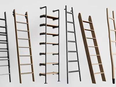 Hardware Tools Various Ladders with Different Materials and Designs for Home and Industrial Use 3d model