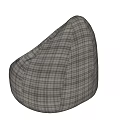 Comfortable Plaid Pattern Lazy Sofa For Modern Living Room Home Decor
