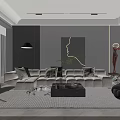 Modern Minimalist Open Living And Dining Room With Elegant Neutral Tone Cozy Home Interior Design