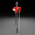 YALE Red LIFTCHAIN Industrial Chain Hoist With Hook And Black Lifting Chain