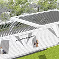 Modern Gallery Frame Special-shaped Landscape Gallery Frame Hollow Line Gallery Frame 3d model