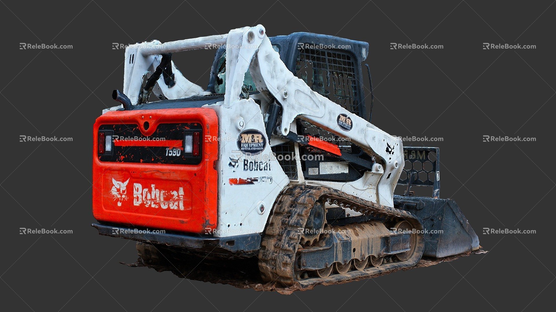 Bobcat bulldozer 3d model