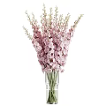 Elegant White Flower Arrangement in Clear Glass Vase for Home Decor