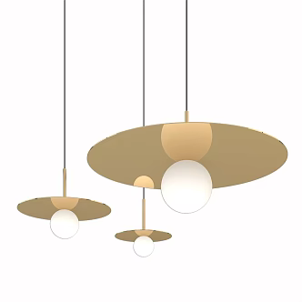 Modern Chandelier Pablo Rose Gold Pola Pendant 3d model