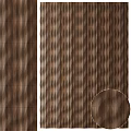 Wooden Wall Paneling With Geometric Striped Texture For Interior Decoration
