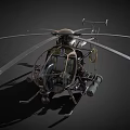 U.S. Army Military Helicopter With Detailed Interior Seats Ropes And Machine Gun