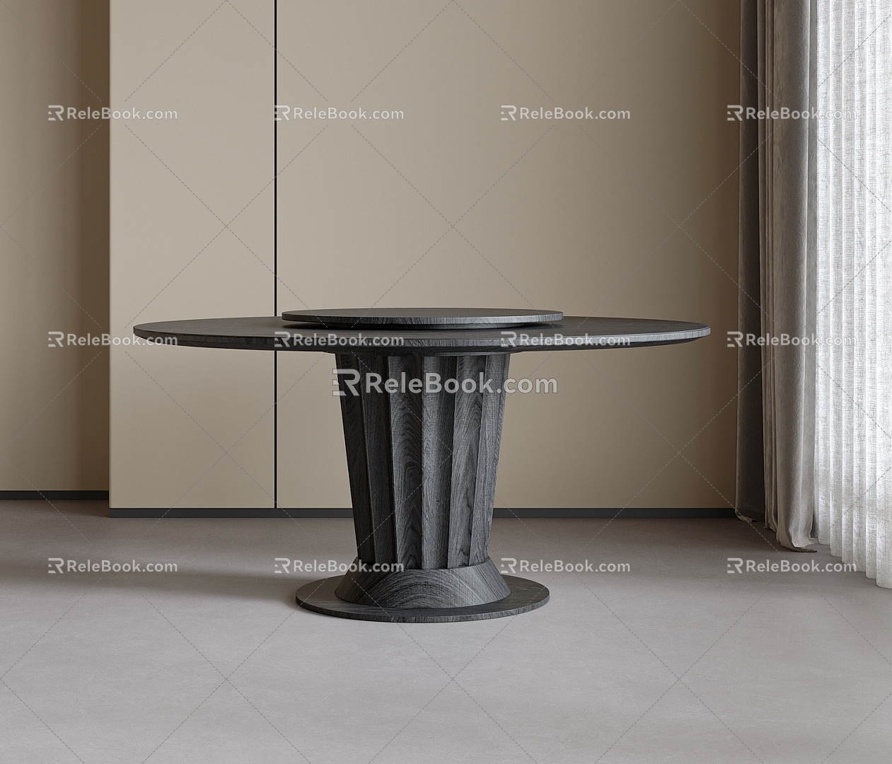 Round table 3d model