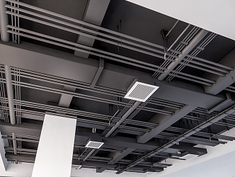 Industrial LOFT Ceiling Air Conditioning Duct Ceiling 3d model