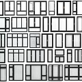 Diverse Casement Windows Collection With Different Frame Designs And Grid Patterns