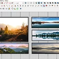 Stunning Landscape Paintings Featuring Mountain Lake Forest Sunrise Reflective Water And Natural Scenery
