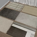 Modern Square Carpet Carpet 3d model