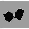 Robust Black Industrial Equipment Parts With Structural Protrusions And Holes Design