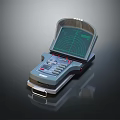 Handheld Commercial Scanning Device With Radar Screen Control Panel And Buttons