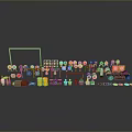 Diverse Equipment Collection Featuring Small Tools And Colorful Neatly Arranged Components