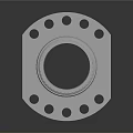 Industrial Metal Flange Equipment with Multiple Holes and Mechanical Design for Applications