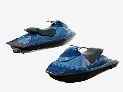 Modern motor boat technology sense speedboat 3d model