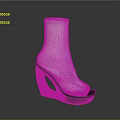 White High Heel Shoes With Black Unique Heel And Modern Stylish Design Details