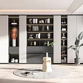 Modern bookcase 3d model