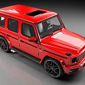 Red Mercedes Benz G Class SUV With Sleek Exterior Design