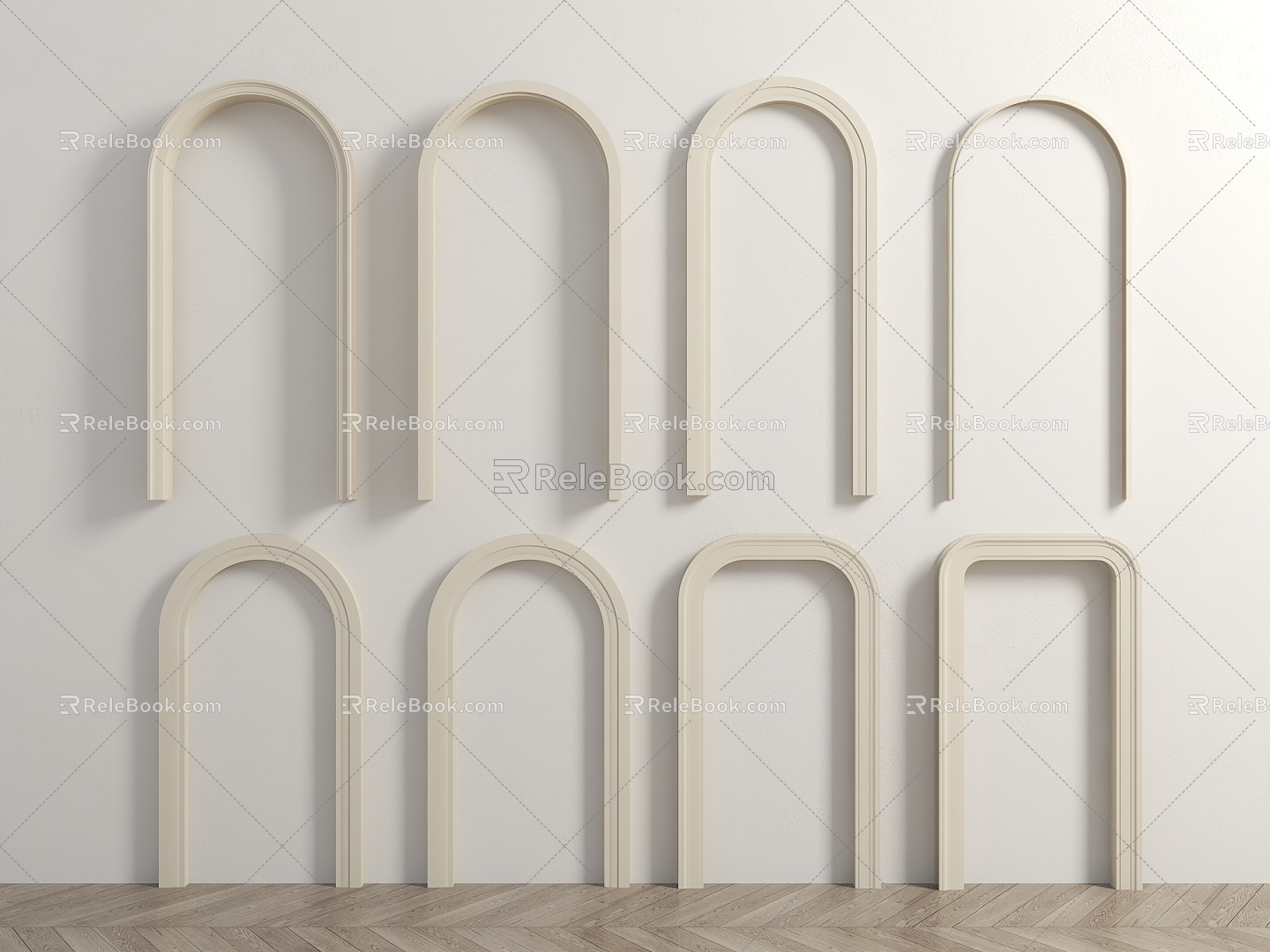 Modern Door Cover Door Line Pass Entry Door Cover Elevator Door Cover Quiet Door Cave Arched Door Arc Arch Door Arc Door Arc Door Arc Pass 3d model