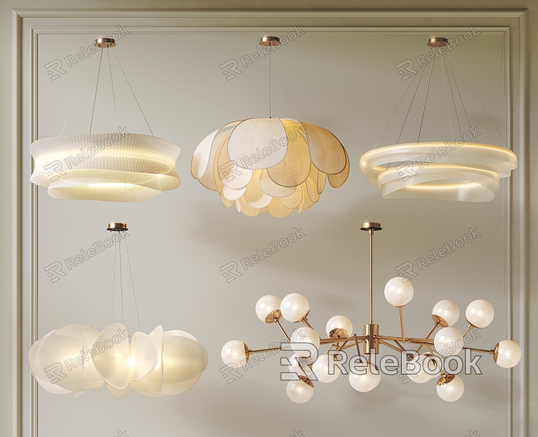 Chandelier Combination French Chandelier Cream Wind Chandelier Art Chandelier Petal Chandelier Multi-head Chandelier Chandelier Combination model