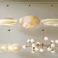 Modern Lighting Combinations With Various Elegant Hanging Designs And Unique Shapes For Home Decor