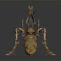 Game Movie Character Mechanical Creature With Metallic Design And Sci Fi Features 3d model