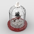 LEGO toy blocks crystal bottle snowman christmas christmas christmas gift 3d model