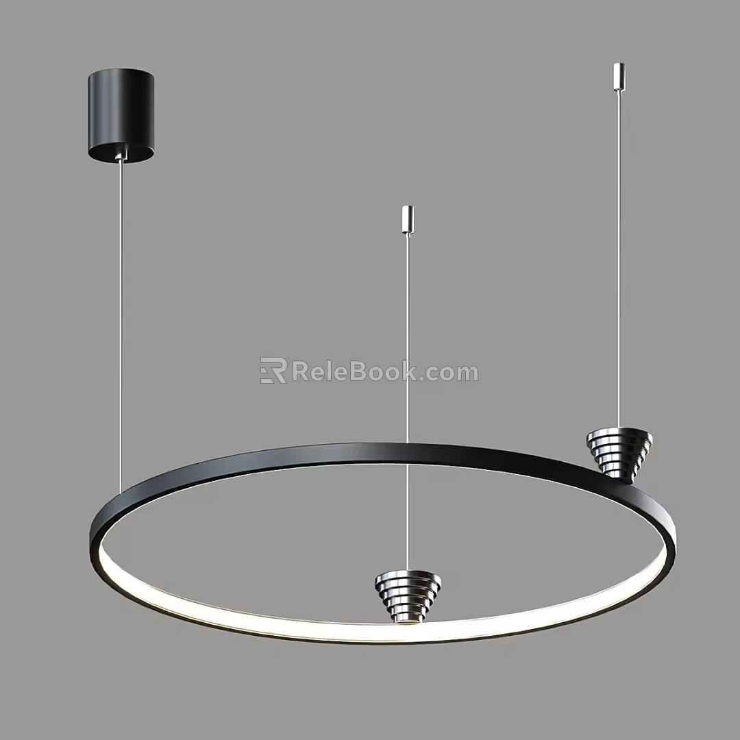 Modern Minimalist Chandelier Simple Chandelier 3d model