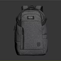 Gray Modern Backpack With Multiple Pockets And Adjustable Shoulder Straps