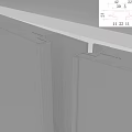 There is a sub-mother handle CAD in the sub-mother handle of the cabinet door. 3d model