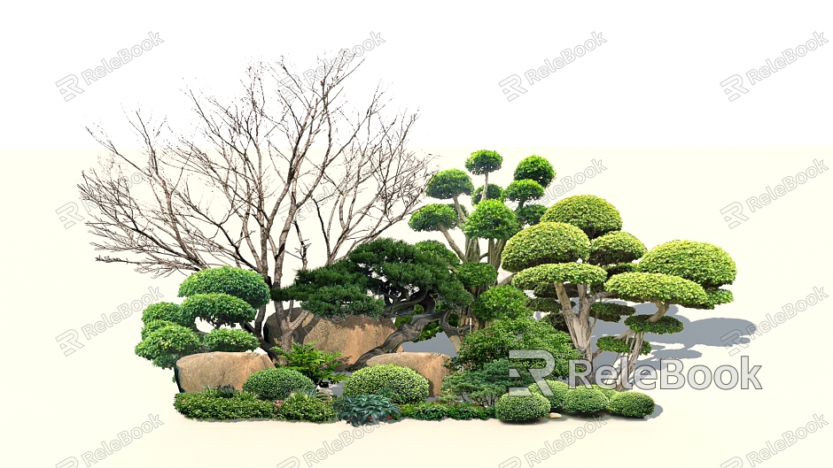 Modern shrubs model