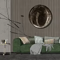 Modern double sofa combination 3d model
