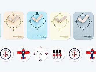Nordic Clock Watch 3d model