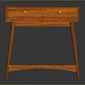 Modern Wooden Shoe Cabinet With Two Drawers And Lower Storage Shelf