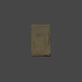 Long Gray Concrete Block With Textured Surface For Construction Use 3d model