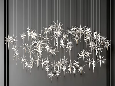 Modern Crystal Chandelier Decorative Crystal Lamp 3d model