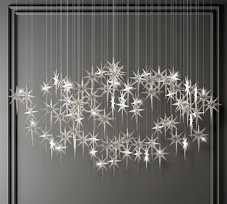 Modern Crystal Chandelier Decorative Crystal Lamp 3d model