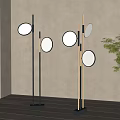 Floor lamp combination 3d model