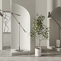 Modern floor lamp floor lamp combination 3d model