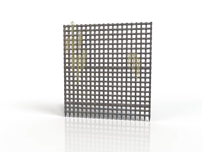 Architectural Metal Grid Panel With Modern Design For Building Facade Decoration 3d model