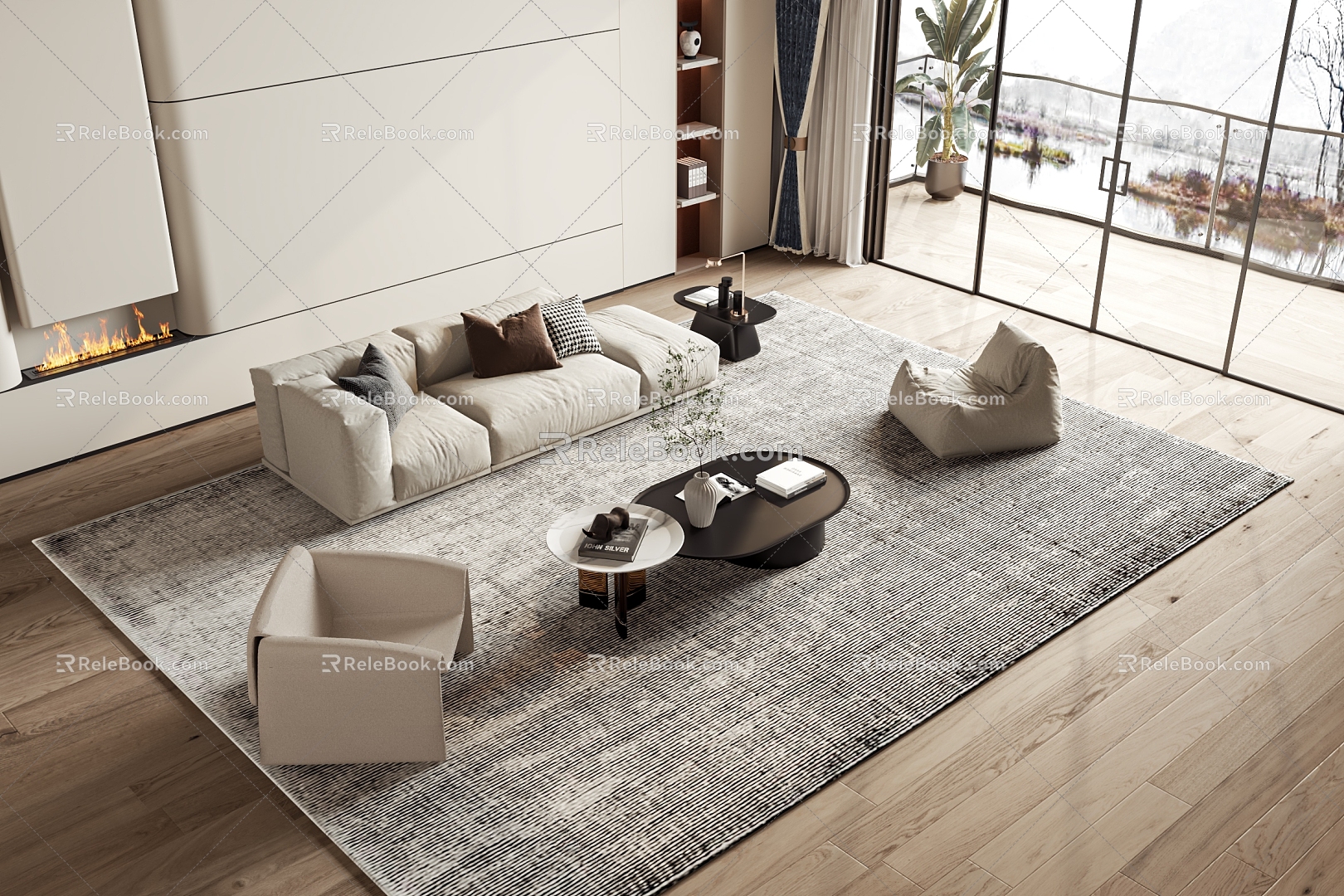 Style Sofa leaflet 3d model