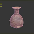 Ancient Patterned Terracotta Vase With Curved Neck And Decorative Motifs For Daily Use