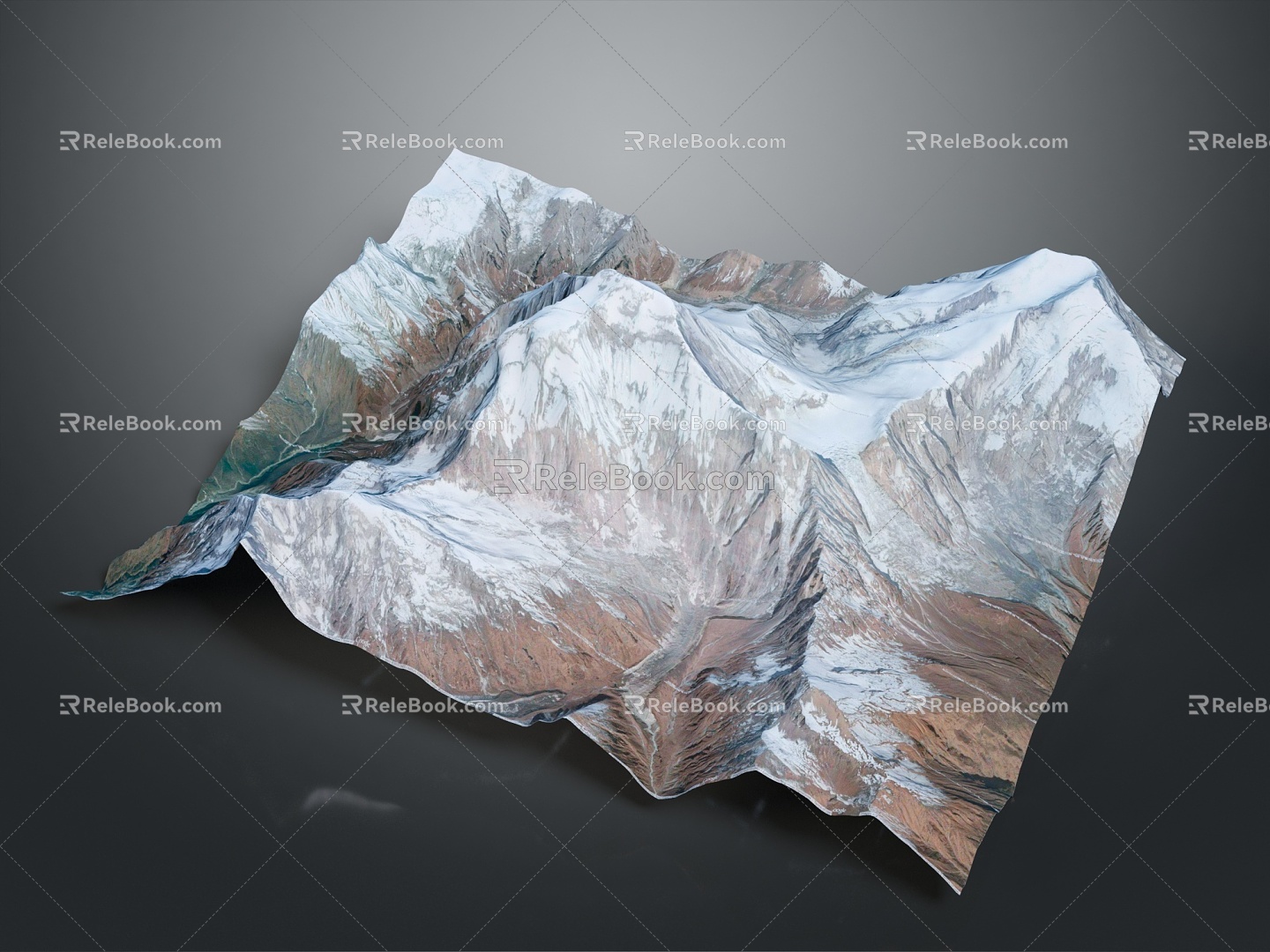 Geography, topography, mountain shape, ridge, ridge, valley, mountain range, canyon, geomorphology, mountain peak, mountain body 3d model