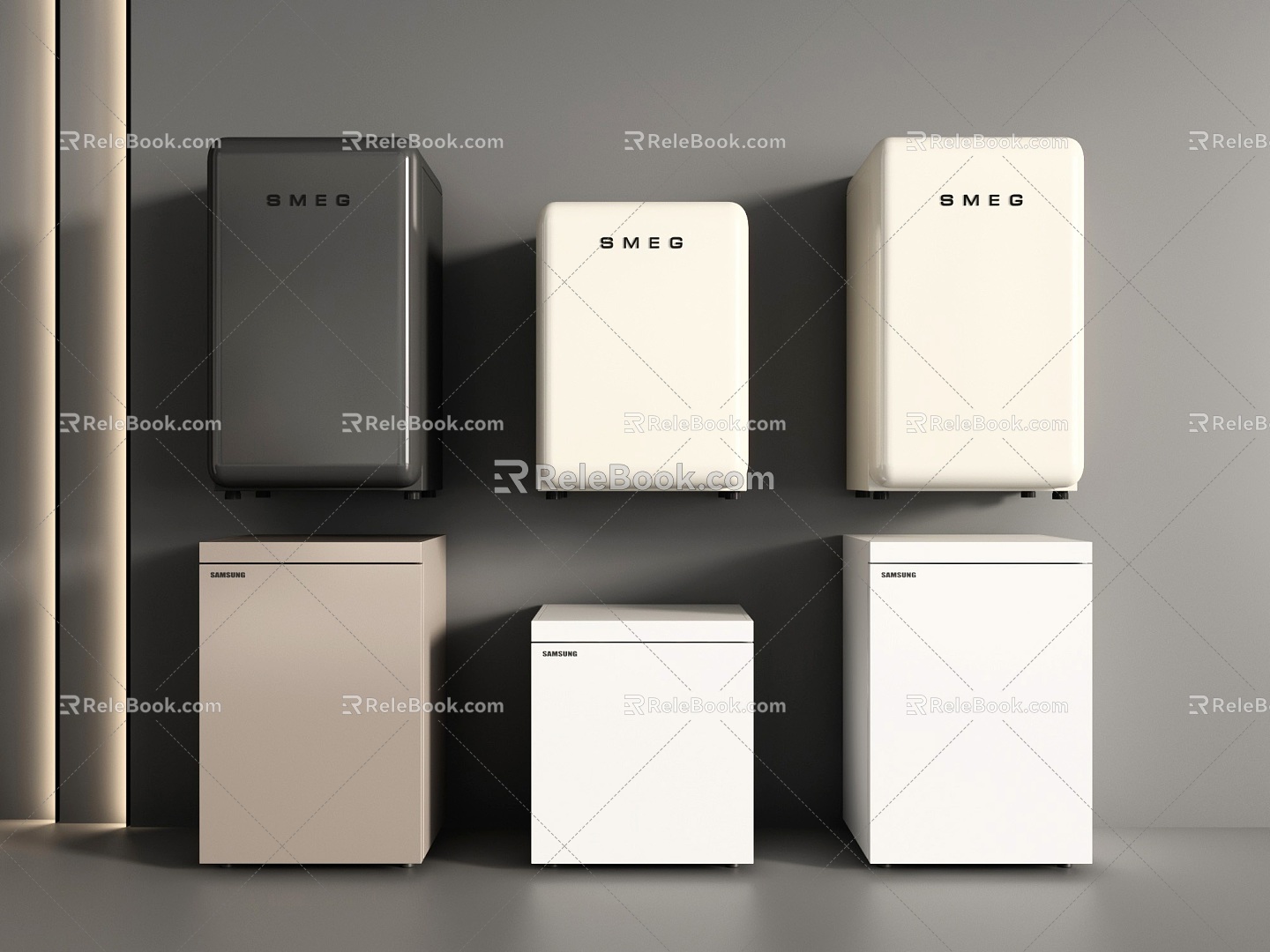 Modern Mini Refrigerator Mini Refrigerator Single Door Refrigerator Single Door Refrigerator Single Door Refrigerator 3d model