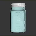Transparent Glass Jars With Metal Lids For Home Storage In Various Sizes